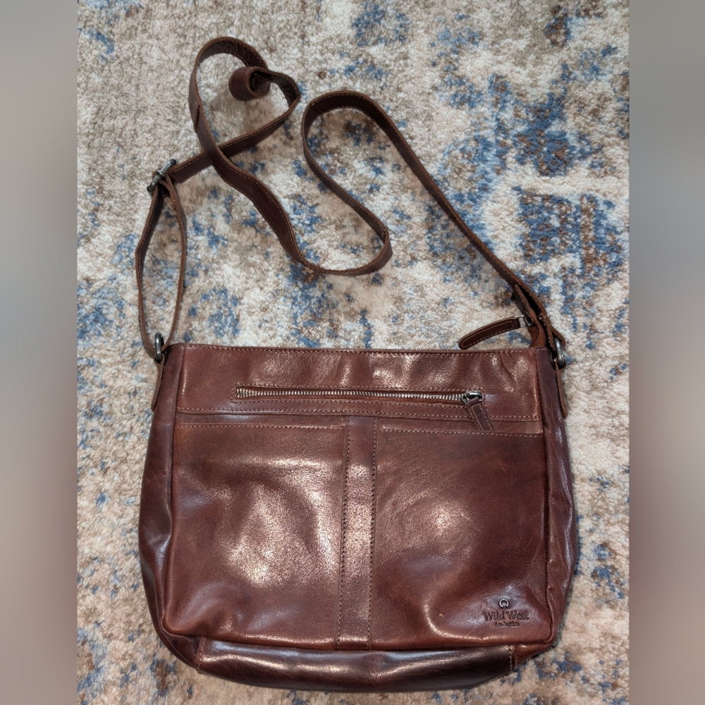Wild West Los Angeles Brown Leather Crossbody